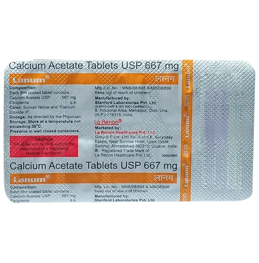 lanum 667mg tablet 10's